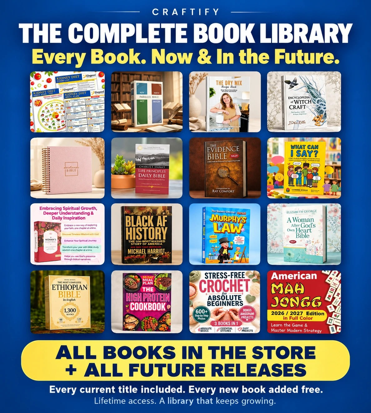 Craftify - The Complete Book Library, every book now and in the future