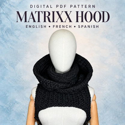 Matrixx Hood Crochet Pattern — Hooded Cowl
