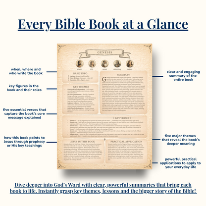 Every Bible book at a glance