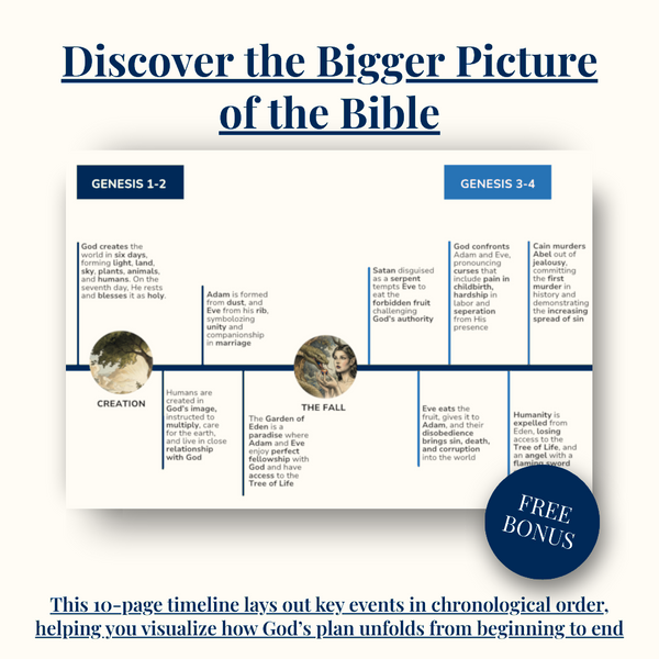 Free bonus: The Bigger Picture: 10-Page Bible Timeline
